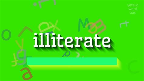how to say illiterate in spanish